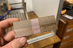 Holzfliegen-Rohling - Purple Heart & Green Heart